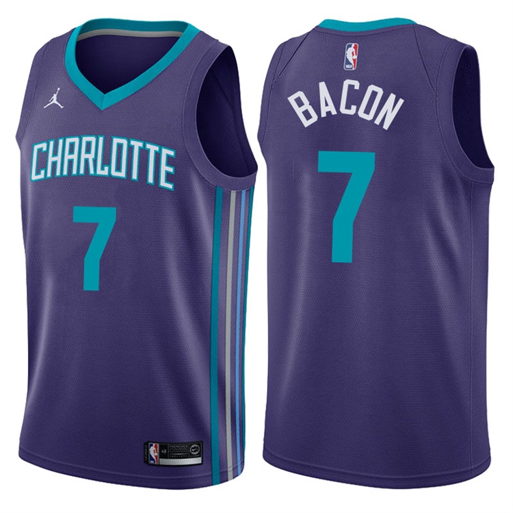 2017-18 Season Dwayne Bacon Charlotte Hornets #7 Statement Purple Swingman Jersey