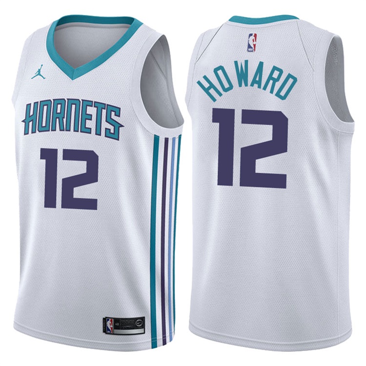 2017-18 Season Dwight Howard Charlotte Hornets #12 Association White Swingman Jersey 2017-18 Season Dwight Howard Charlotte Hornets #12 Association White Swingman Jersey