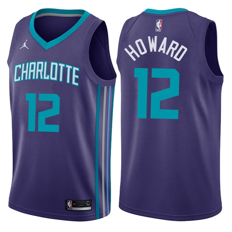 2017-18 Season Dwight Howard Charlotte Hornets #12 Statement Purple Swingman Jersey 2017-18 Season Dwight Howard Charlotte Hornets #12 Statement Purple Swingman Jersey
