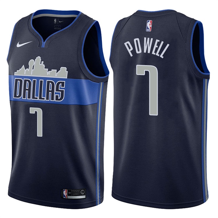 2017-18 Season Dwight Powell Dallas Mavericks #7 Statement Navy Swingman Jersey 2017-18 Season Dwight Powell Dallas Mavericks #7 Statement Navy Swingman Jersey