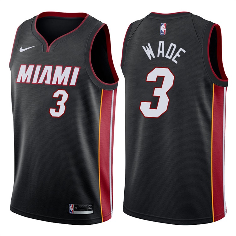 2017-18 Season Dwyane Wade Miami Heat #3 Statement Black Swingman Jersey 2017-18 Season Dwyane Wade Miami Heat #3 Statement Black Swingman Jersey