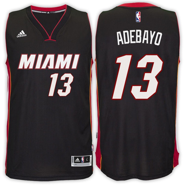 Edrice Adebayo Miami Heat #13 Road Black New Swingman Jersey With 2023 NBA finals patch 