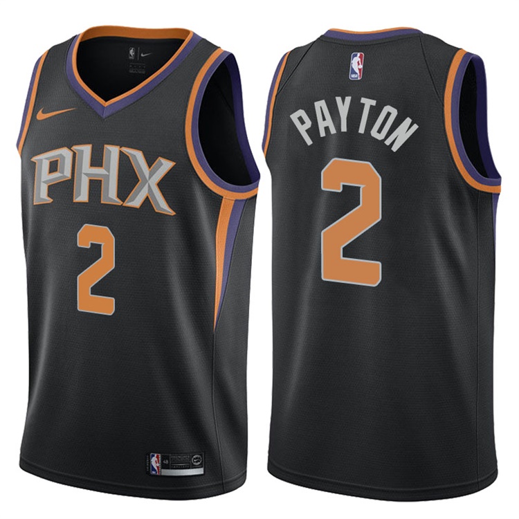 2017-18 Season Elfrid Payton Phoenix Suns #2 Statement Black Swingman Jersey 2017-18 Season Elfrid Payton Phoenix Suns #2 Statement Black Swingman Jersey