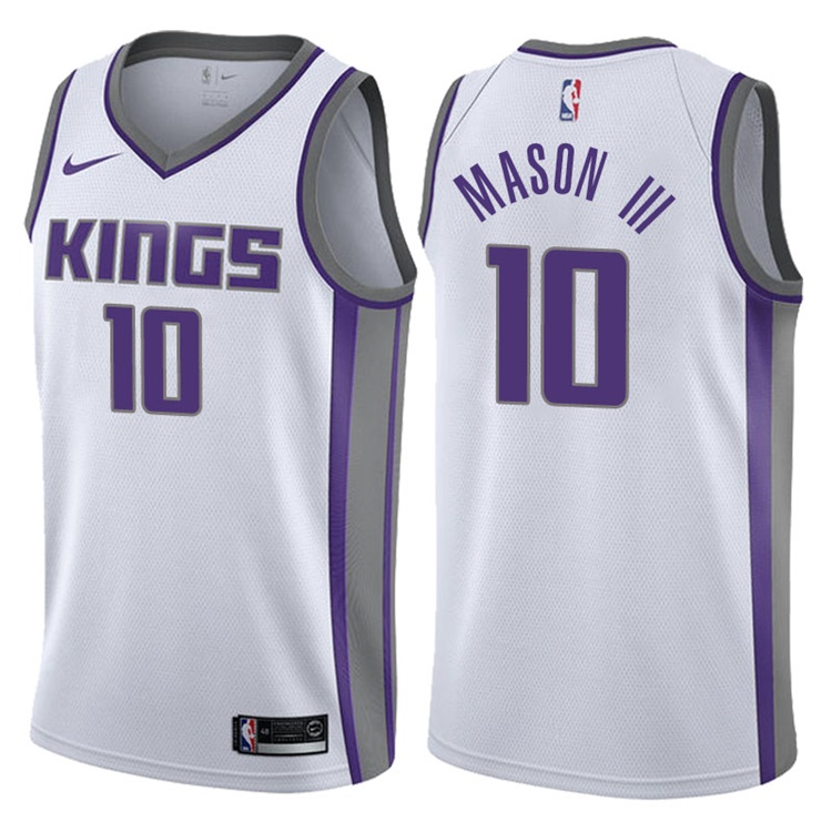 2017-18 Season Frank Mason III Sacramento Kings #10 Association White Swingman Jersey