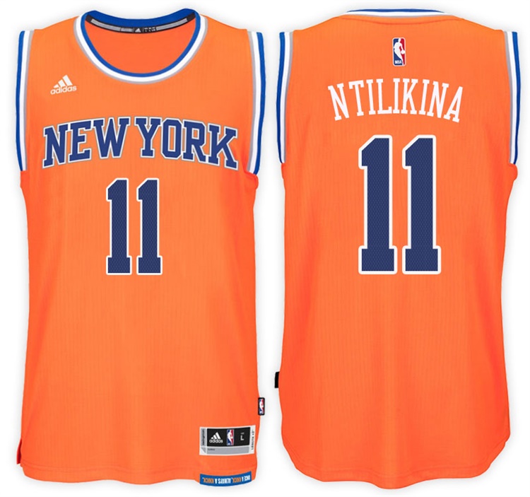 Frank Ntilikina New York Knicks #11 Alternate Orange New Swingman Jersey Frank Ntilikina New York Knicks #11 Alternate Orange New Swingman Jersey