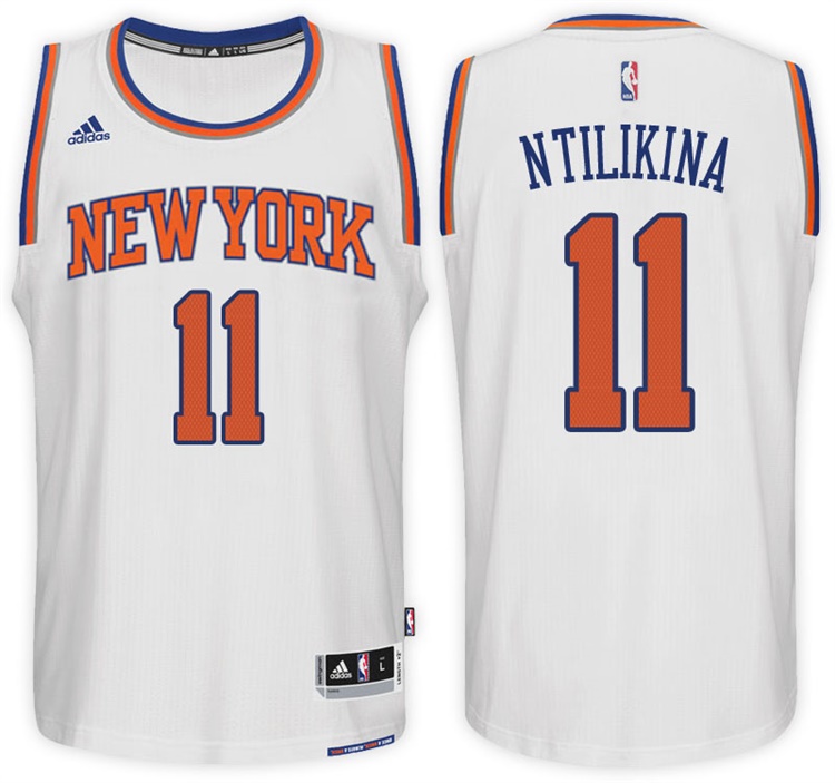 Frank Ntilikina New York Knicks #11 Home White New Swingman Jersey