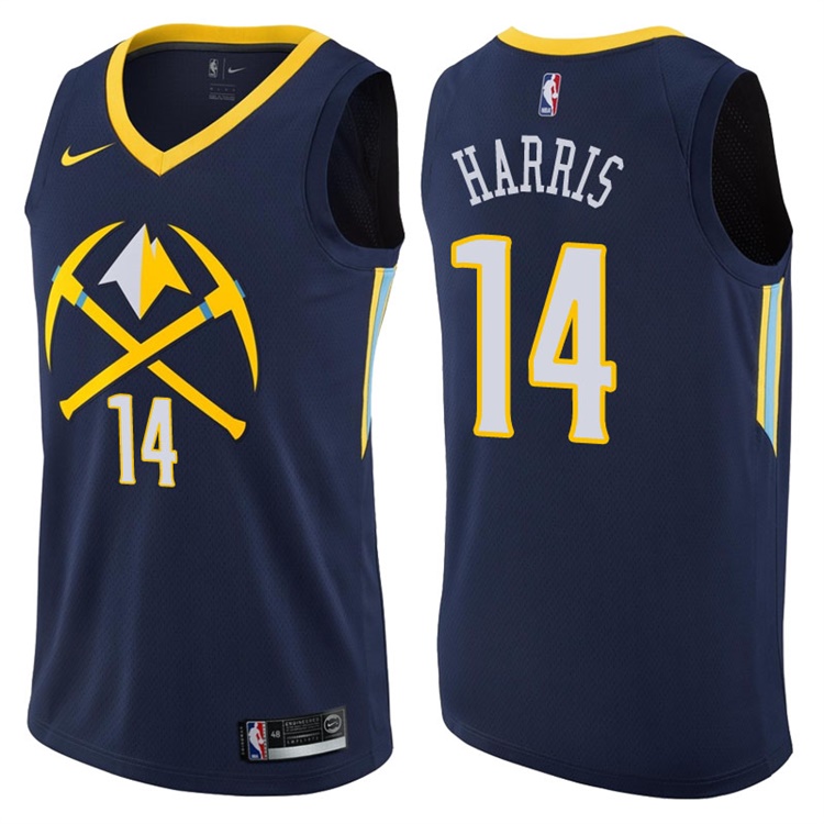 2017-18 Season Gary Harris Denver Nuggets #14 City Edition Navy Swingman Jersey