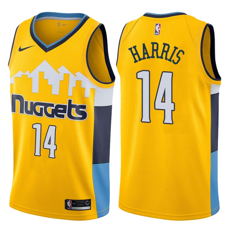 2017-18 Season Gary Harris Denver Nuggets #14 Statement Gold Swingman Jersey