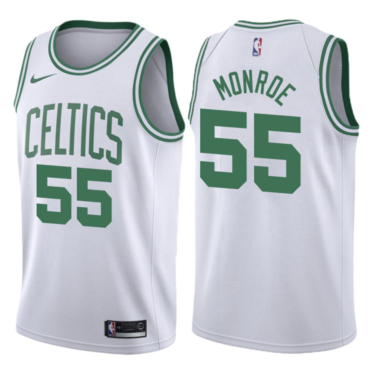 2017-18 Season Greg Monroe Boston Celtics #55 Association White Swingman Jersey