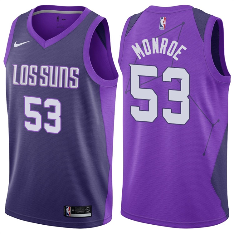 2017-18 Season Greg Monroe Phoenix Suns #53 City Edition Purple Swingman Jersey