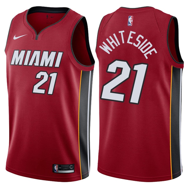 2017-18 Season Hassan Whiteside Miami Heat #21 Statement Red Swingman Jersey 2017-18 Season Hassan Whiteside Miami Heat #21 Statement Red Swingman Jersey