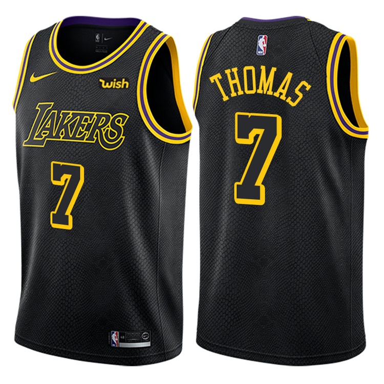2017-18 Season Isaiah Thomas Los Angeles Lakers #7 City Edition Black Swingman Jersey 2017-18 Season Isaiah Thomas Los Angeles Lakers #7 City Edition Black Swingman Jersey