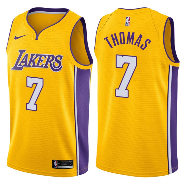 2017-18 Season Isaiah Thomas Los Angeles Lakers #7 Icon Gold Swingman Jersey