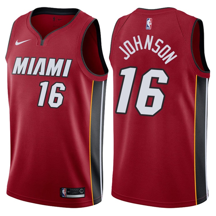 2017-18 Season James Johnson Miami Heat #16 Statement Red Swingman Jersey