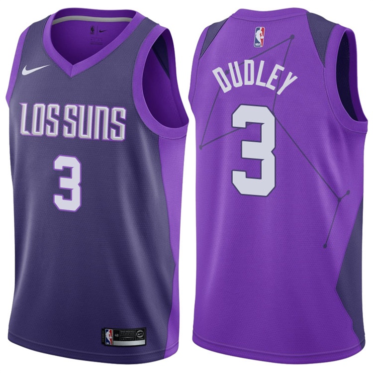 2017-18 Season Jared Dudley Phoenix Suns #3 City Edition Purple Swingman Jersey