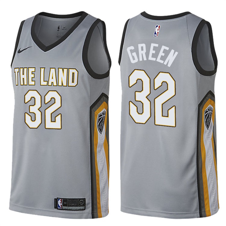 2017-18 Season Jeff Green Cleveland Cavaliers #32 City Edition Gray Swingman Jersey