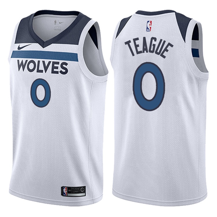 2017-18 Season Jeff Teague Minnesota Timberwolves #0 Association White Swingman Jersey