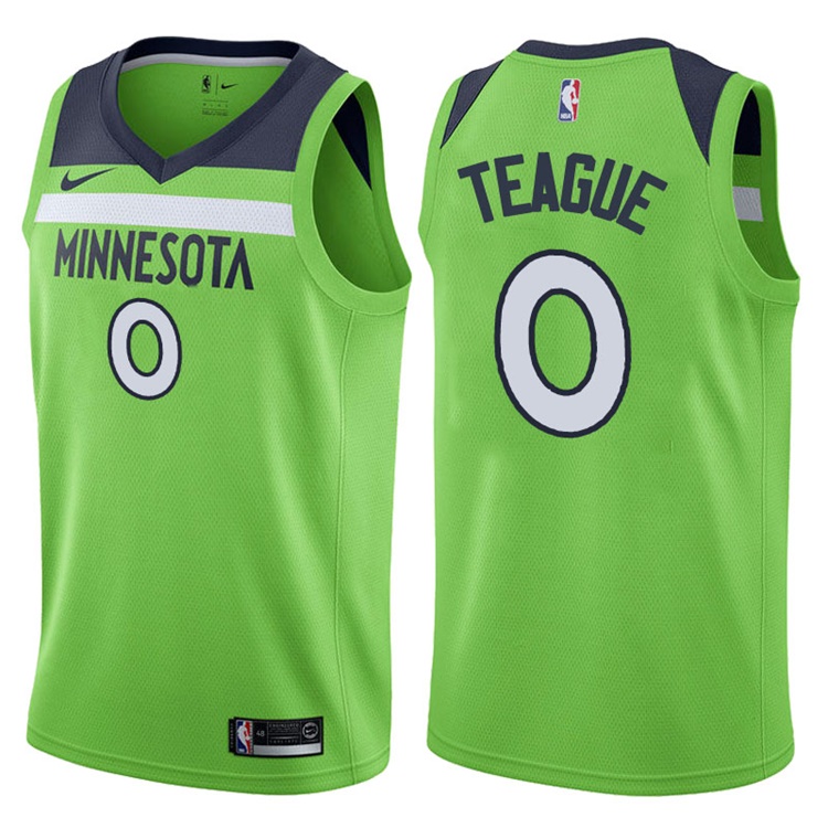 2017-18 Season Jeff Teague Minnesota Timberwolves #0 Statement Green Swingman Jersey