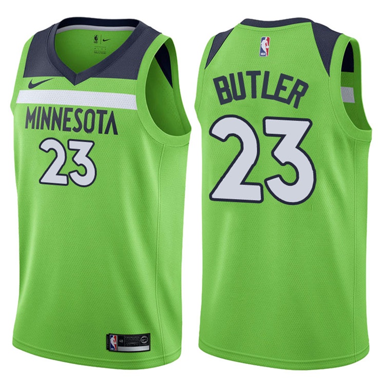 2017-18 Season Jimmy Butler Minnesota Timberwolves #23 Statement Green Swingman Jersey