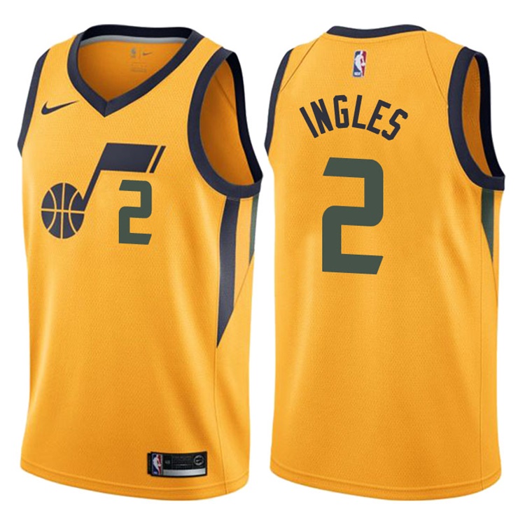 2017-18 Season Joe Ingles Utah Jazz #2 Statement Gold Swingman Jersey