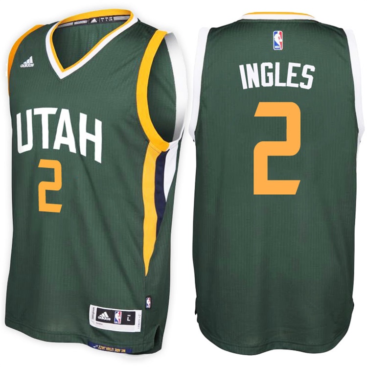 Joe Ingles Utah Jazz #2 Alternate Green New Swingman Jersey