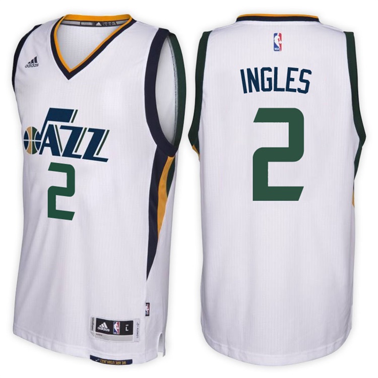Joe Ingles Utah Jazz #2 Home White New Swingman Jersey