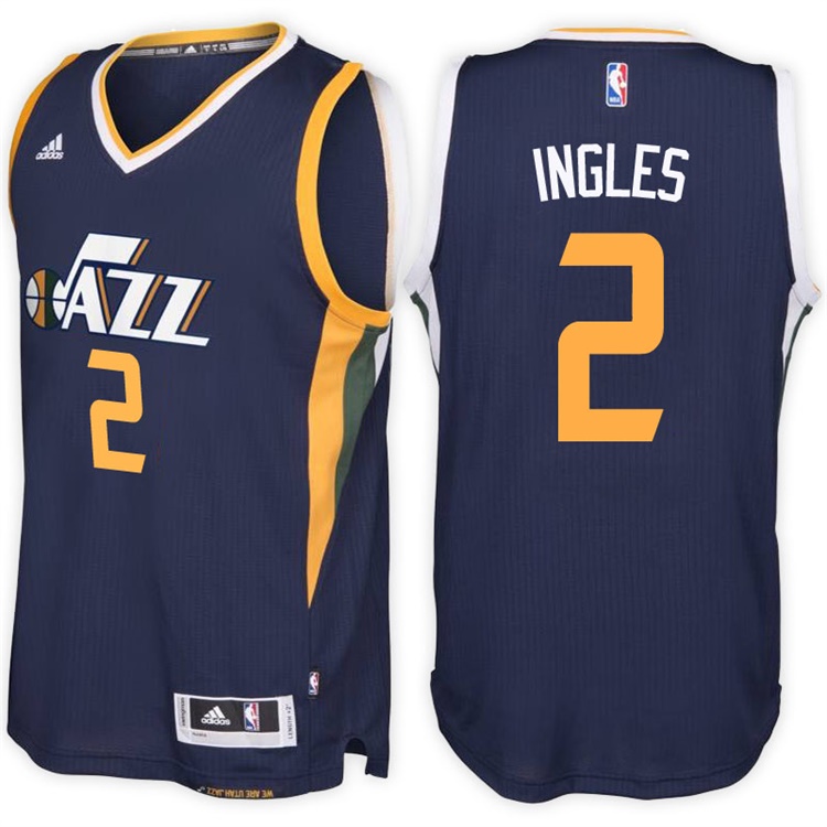 Joe Ingles Utah Jazz #2 Road Navy New Swingman Jersey