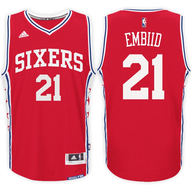 Joel Embiid Philadelphia 76ers #21 Alternate Red New Swingman Jersey Joel Embiid Philadelphia 76ers #21 Alternate Red New Swingman Jersey