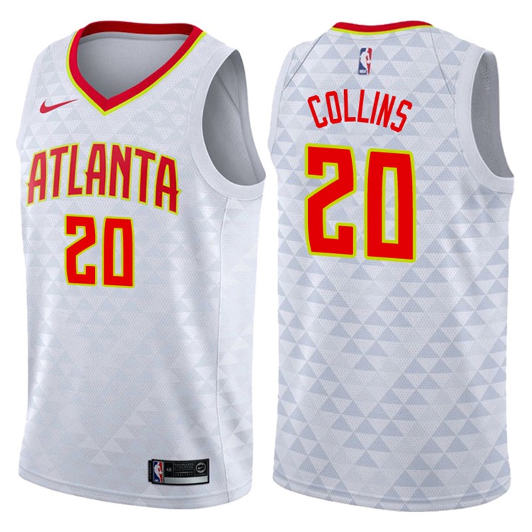 2017-18 Season John Collins Atlanta Hawks #20 Association White Swingman Jersey 2017-18 Season John Collins Atlanta Hawks #20 Association White Swingman Jersey