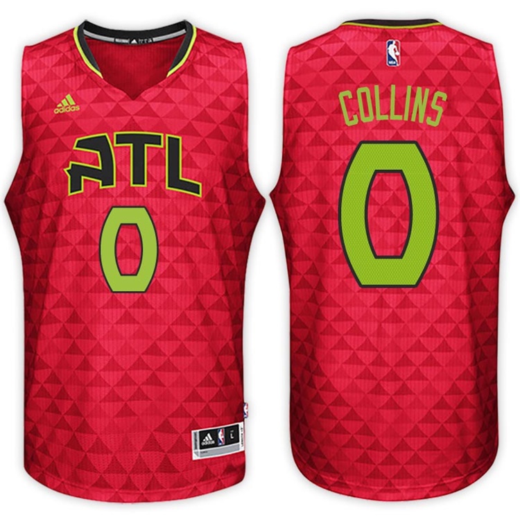 John Collins Atlanta Hawks #0 Road Red New Swingman Jersey