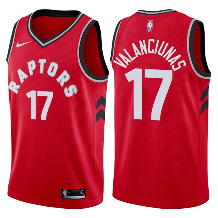 2017-18 Season Jonas Valanciunas Toronto Raptors #17 Icon Red Swingman Jersey