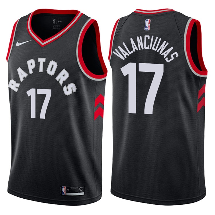2017-18 Season Jonas Valanciunas Toronto Raptors #17 Statement Black Swingman Jersey 2017-18 Season Jonas Valanciunas Toronto Raptors #17 Statement Black Swingman Jersey