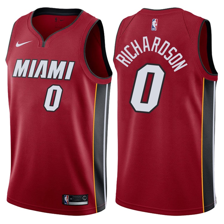 2017-18 Season Josh Richardson Miami Heat #0 Statement Red Swingman Jersey