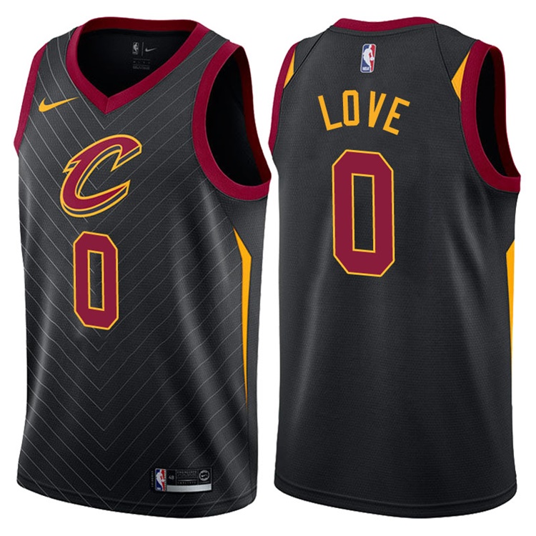 2017-18 Season Kevin Love Cleveland Cavaliers #0 Statement Black Swingman Jersey 2017-18 Season Kevin Love Cleveland Cavaliers #0 Statement Black Swingman Jersey