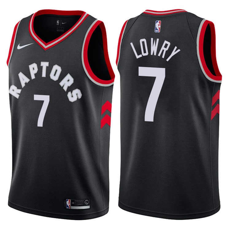 2017-18 Season Kyle Lowry Toronto Raptors #7 Statement Black Swingman Jersey