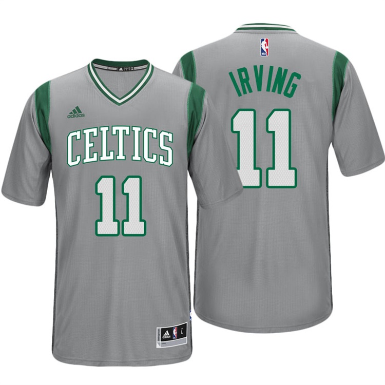 Kyrie Irving Boston Celtics #11 Alternate Gray New Swingman Jersey