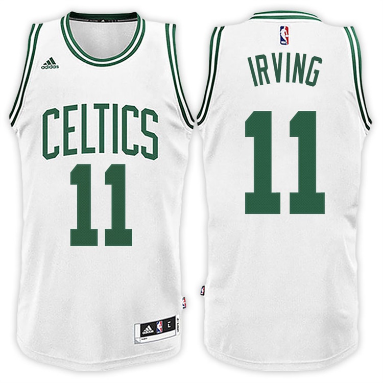 Kyrie Irving Boston Celtics #11 Home White New Swingman Jersey