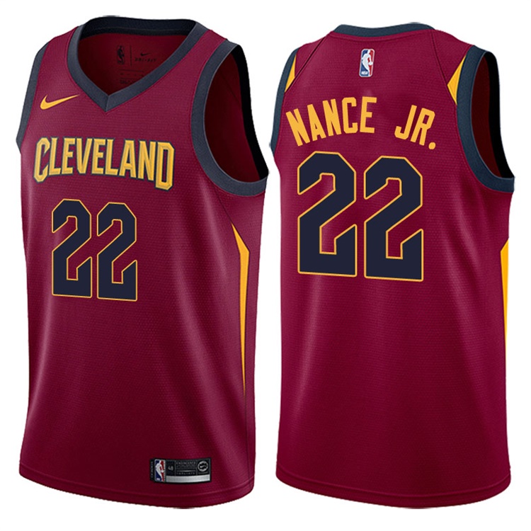2017-18 Season Larry Nance Jr. Cleveland Cavaliers #22 Icon Wine Swingman Jersey