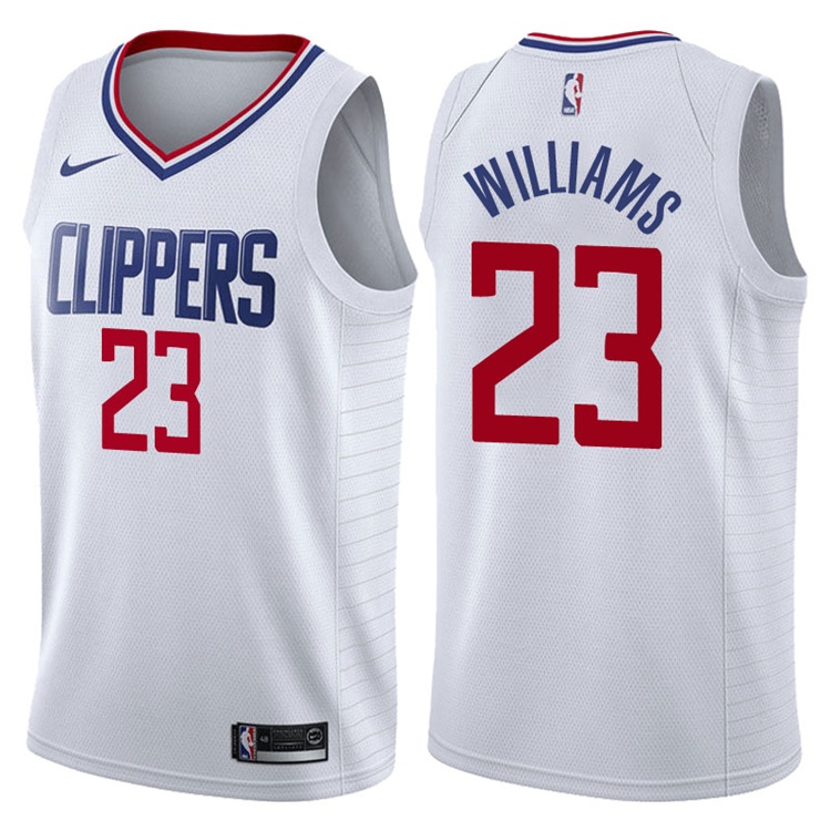 2017-18 Season Lou Williams Los Angeles Clippers #23 Association White Swingman Jersey 2017-18 Season Lou Williams Los Angeles Clippers #23 Association White Swingman Jersey