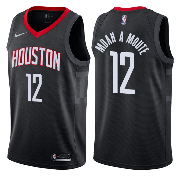 2017-18 Season Luc Mbah a Moute Houston Rockets #12 Statement Black Swingman Jersey