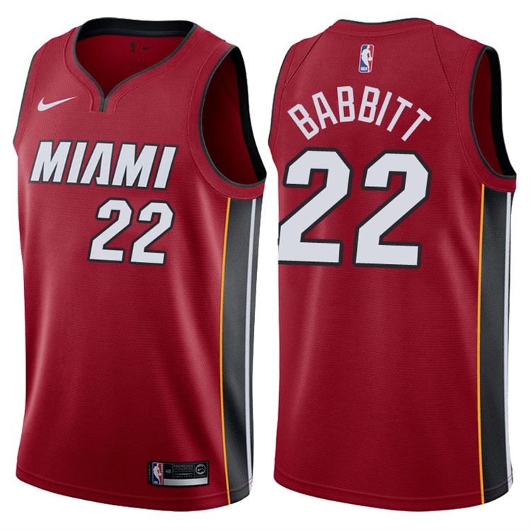 2017-18 Season Luke Babbitt Miami Heat #22 Statement Red Swingman Jersey