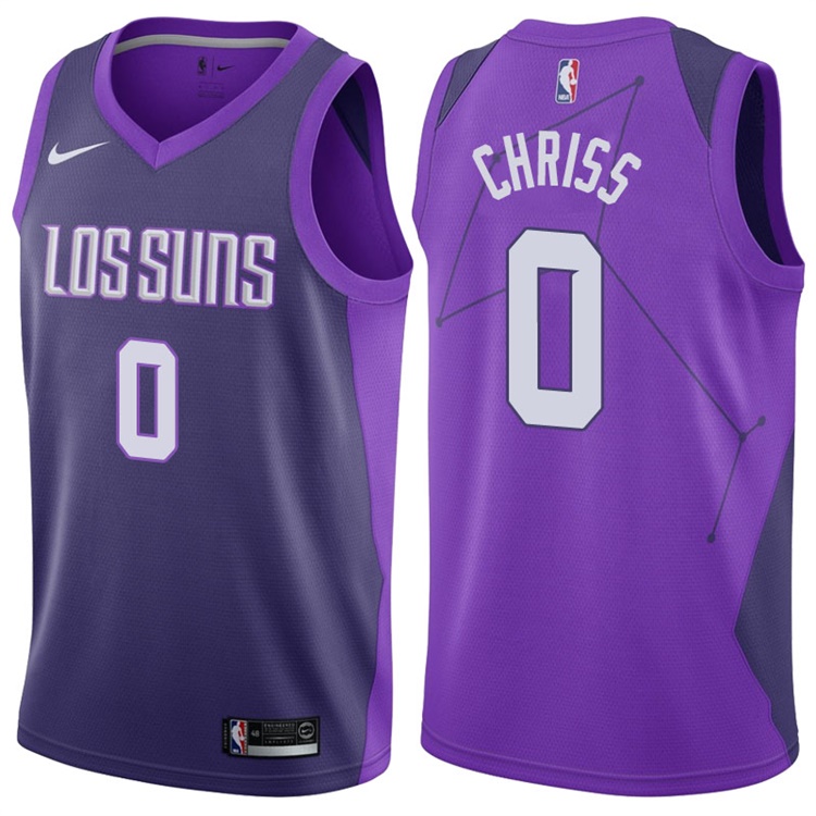 2017-18 Season Marquese Chriss Phoenix Suns #0 City Edition Purple Swingman Jersey
