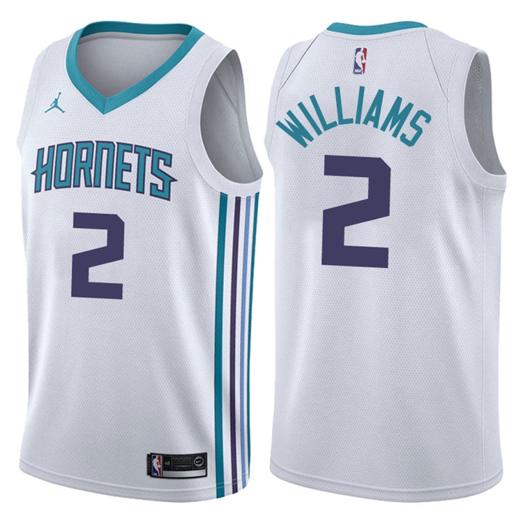 2017-18 Season Marvin Williams Charlotte Hornets #2 Association White Swingman Jersey