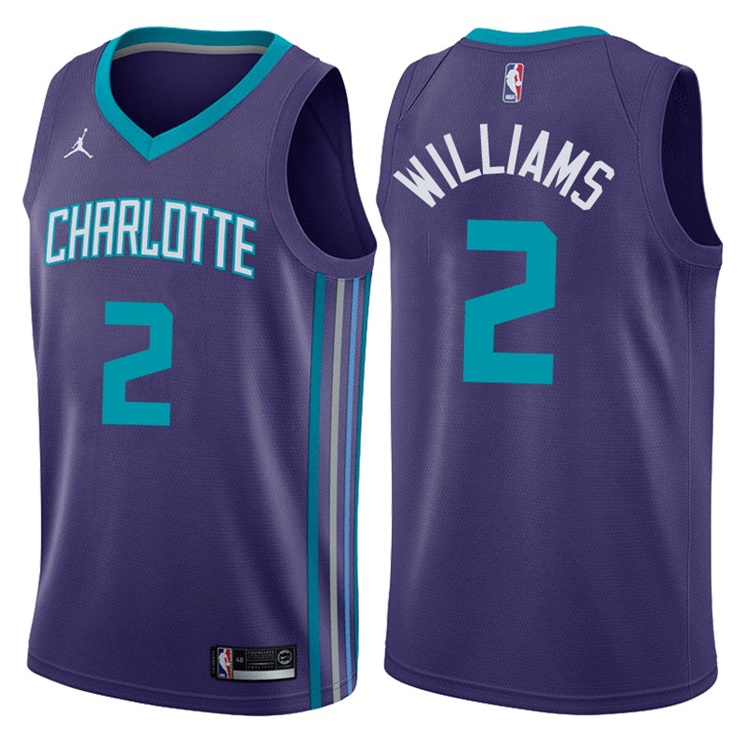 2017-18 Season Marvin Williams Charlotte Hornets #2 Statement Purple Swingman Jersey