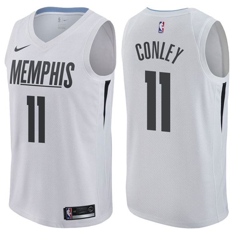 2017-18 Season Mike Conley Memphis Grizzlies #11 City Edition White Swingman Jersey