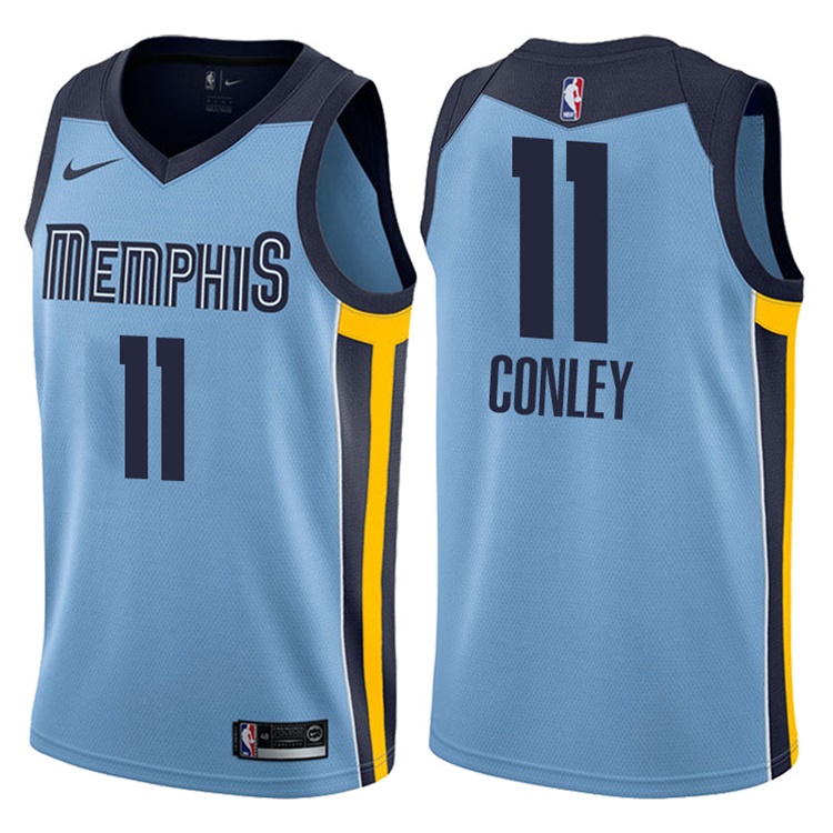 2017-18 Season Mike Conley Memphis Grizzlies #11 Statement Blue Swingman Jersey