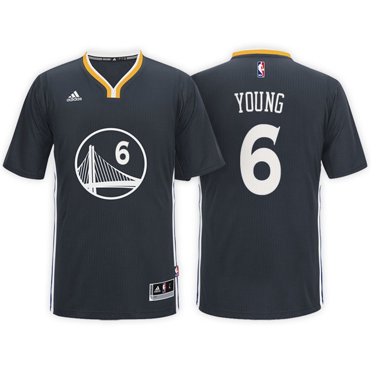 Nick Young Golden State Warriors #6 Alternate Black New Swingman Jersey