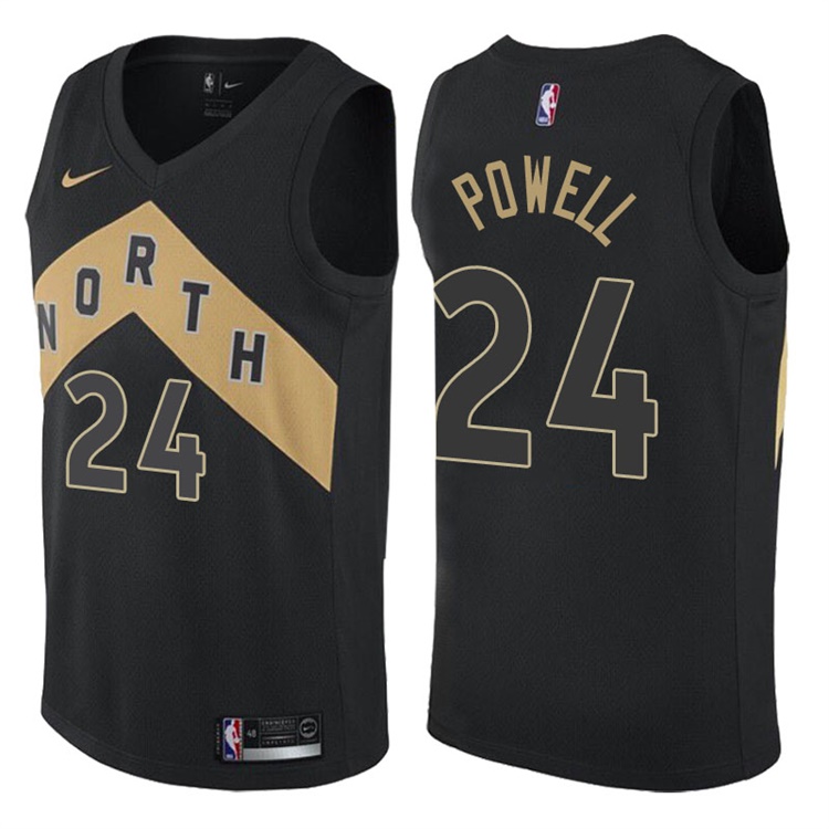 2017-18 Season Norman Powell Toronto Raptors #24 City Edition Black Swingman Jersey