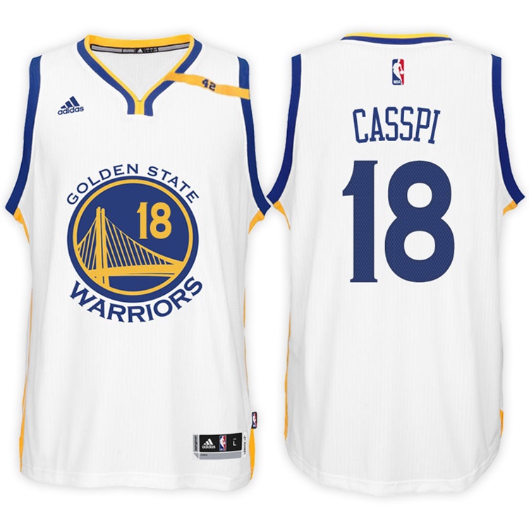 Omri Casspi Golden State Warriors #18 Home White New Swingman Jersey Omri Casspi Golden State Warriors #18 Home White New Swingman Jersey