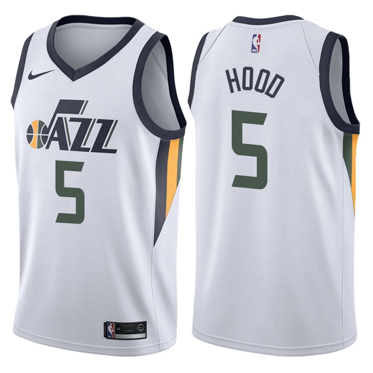 2017-18 Season Rodney Hood Utah Jazz #5 Association White Swingman Jersey 2017-18 Season Rodney Hood Utah Jazz #5 Association White Swingman Jersey